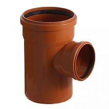 Тройник д=160/110 - 87* KZ рыж. цв.