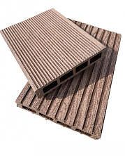 Террасная доска 150*26 мм 4 м ДПК Шоколад