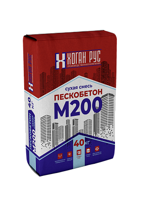Пескобетон М-200 (кладочная смесь) 40кг 49шт/под - №1