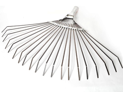 Грабли веерные пластинчатые, 20 зуб., оцинкованные, б/ч - №1