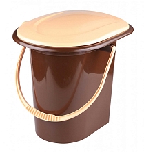 Ведро-туалет 17-18л коричневый