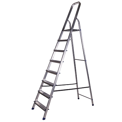 Стремянка алюминиевая 08 ступеней - №1