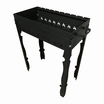 Мангал разборный 4мм 684*338*804мм высокий - №1