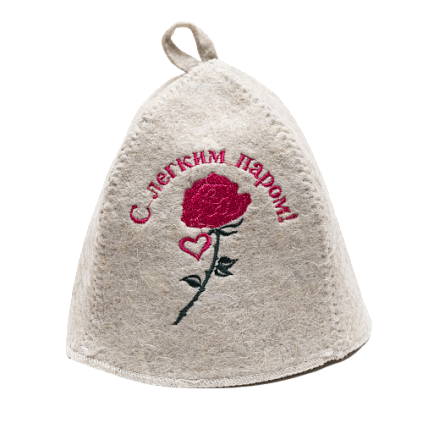Колпак "С легким паром!" (роза) - №1