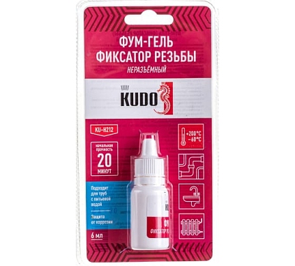 Фум-гель (фиксатор резьбы) неразъемный 6мл (Распродажа) - №1