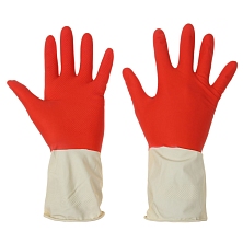 Перчатки хозяйственные Сверхпрочные (L) латексные (Распродажа)