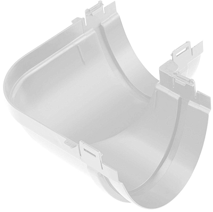 Угол желоба 90 (У) ПВХ - бел. - №1