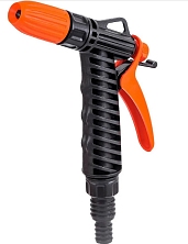 Пистолет поливочный с фиксатором, штуцер 1/2"*3/4" Жук