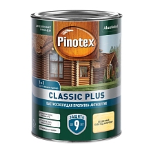 Пропитка Pinotex Classic Plus 3в1 Тиковое дерево 9л Распродажа