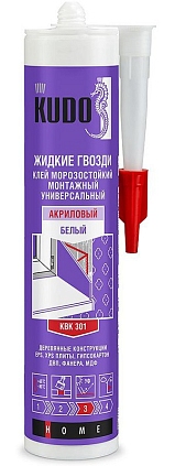 Клей-герметик "Жидкие гвозди" универсальный БЕЛЫЙ 280мл (Распродажа) - №1