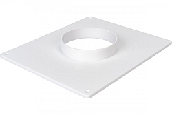 Площадка торц. пластик ТПП120 белая д=120 (205х20х240)