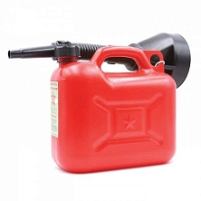 Канистра "Звезда" 5 л. (пластик) со сборной воронкой