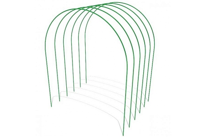 Дуги парниковые металлические в ПВХ 3м*6шт - №1