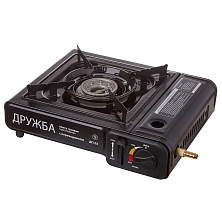 Плита газовая портативная ДРУЖБА (ДП-02) с переходником