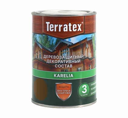 Деревозащитный состав Terratex KARELIA ПАЛИСАНДР 1л - №1