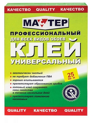 Клей для обоев МАСТЕР универсальный 200гр. - №1