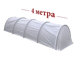 Парник "Удачный урожай" в сборе, 4м (дуги 5шт, укрывной материал)