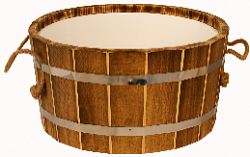 Таз 15л с пластмассовой вставкой Добрыня