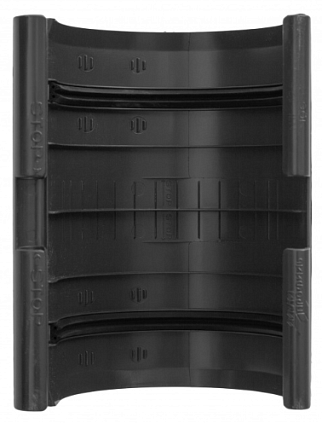 Муфта желоба ПВХ - графит - №1