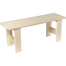 Скамья без спинки 1,0 м.(осина)