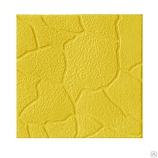 Плитка тротуарная 300*300*30, рисунок тучка, желтая