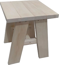 Табурет большой с косой ножкой (осина)