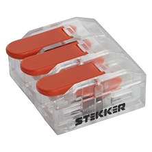 Клемма монтажная компактная 3-проводная, Stekker