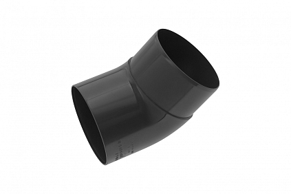 Колено трубы 45° ПВХ - графит - №1