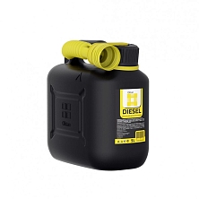 Канистра 5л для дизельного топлива и технич. жидкостей, черная