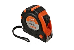 Рулетка 7,5м x 25мм с 2-х сторон.шкалой,усил.магнит,обрезинен.корпус, 2-ой зацеп,Sturm!(Распродажа)