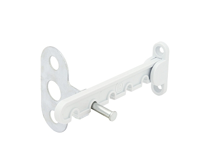 Ограничитель пластиковый с метал. держателем (гребенка) белая АНТ020 - №1