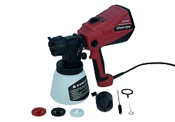 Краскопульт Энергомаш ГАРАНТ КП1-600, 600Вт, 1100мл/мин, 50DIN/с, бак на поясе, HVLP, с турбиной