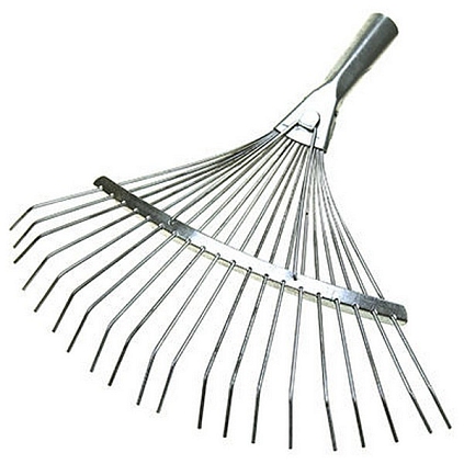 Грабли веерные проволочные, 20 зуб., оцинкованные, б/ч - №1