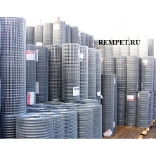 Сетка сварная оцинкованная 10*10 d-0.6мм высота-1,0м