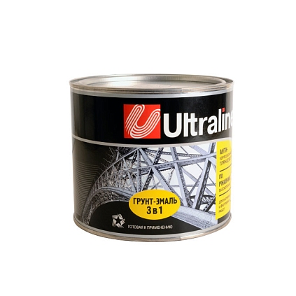 Грунт-эмаль 3в1 БЕЛАЯ 1,8кг Ultra Lines - №1