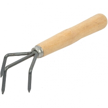 Рыхлитель садовый 3-х зубый с деревянной ручкой Р-3-1