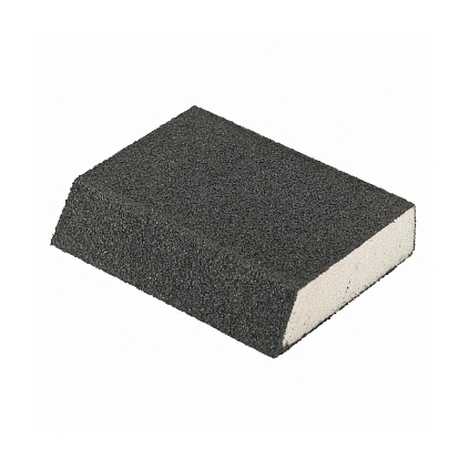 Губка шлифовальная 120*90*25мм (мягкая, трапеция) Р100 - №1