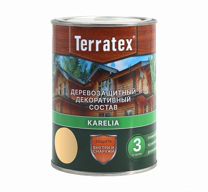 Деревозащитный состав Terratex KARELIA БЕСЦВЕТНЫЙ 1л (Распродажа) - №1