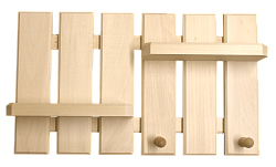 Полка вешалка 2 ступеньки