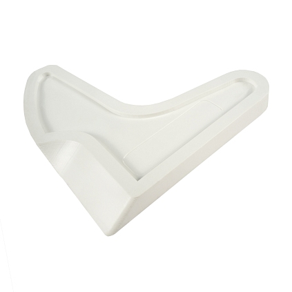 Шпатель резиновый "Сердечко" 90*90мм Кедр - №1