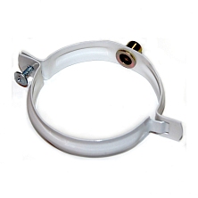 Хомут трубы Металл. - белый (У)