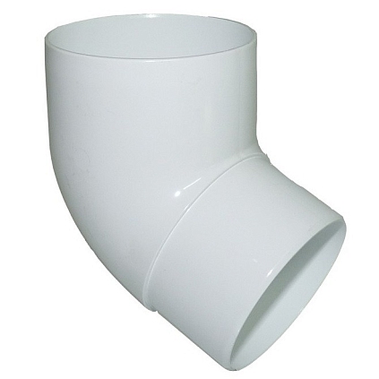 Колено трубы 67 (У) - бел. - №1