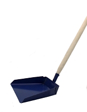 Совок хозяйственный металлический с деревянной ручкой