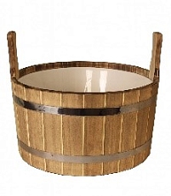 Шайка двуручная 9л с пластмассовой вставкой Добрыня