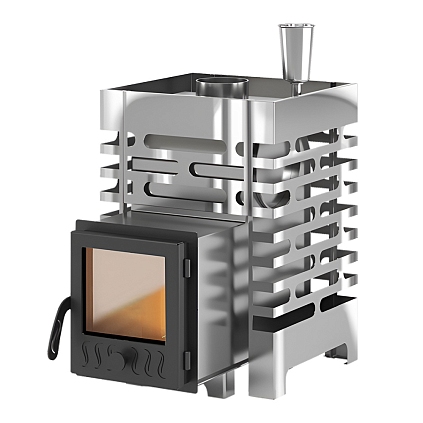Печь для бани ASTON 12 INOX стекло - №1