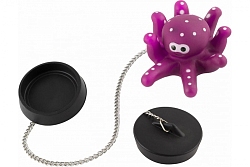 Пробка для ванны декоративная с цепочкой "Осьминог" цвет микс