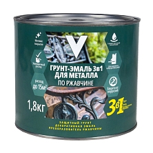 Грунт-эмаль 3в1 БЕЛАЯ 1,8кг "V"