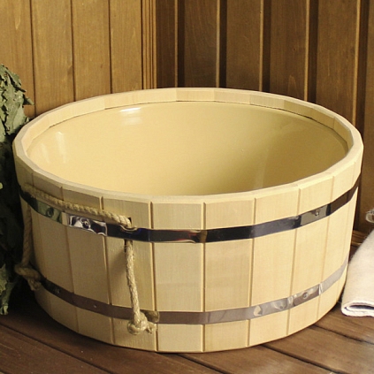 Таз 20л с пластиковой вставкой - №1