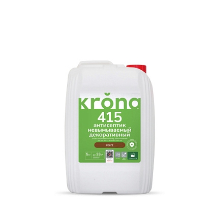 Антисептик невымываемый декоративный KRONA 415 венге  5кг - №1