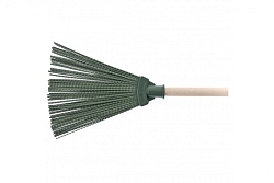 Метла полипропиленовая веерная малая с черенком
